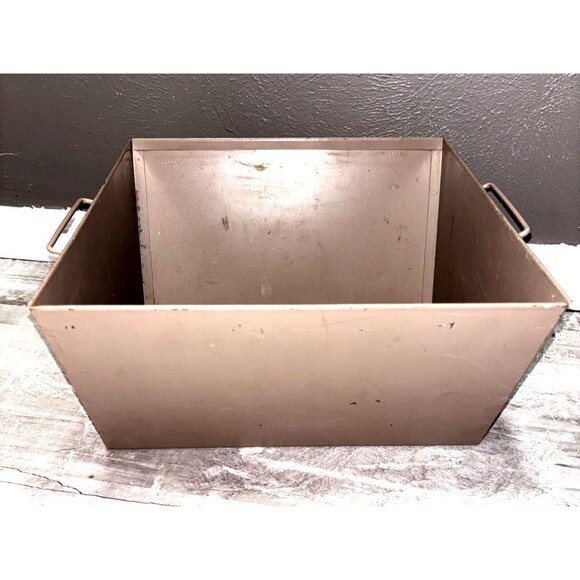 Mid-Century Storage Bin with Handles - Picture 1 of 9